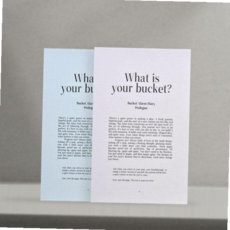 생산성 버킷 알람 다이어리 만년형 플랜 버킷리스트 플레픽 59000EA 1EA, (03 버킷블루)