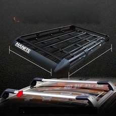 루프랙 거치대 SUV 지붕 적재 루프바스켓 바구니 짐, 1개, 1.3 대형 상어 높이 크로스바 4개 지지대