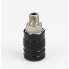 CMTOOL 0.6cm1/4인치 NPT 에어 커넥터 암 퀵 플러그 스틸 바디 3.8cm1-2/3인치 길이 브레이크 압력 블리딩 세트 419719