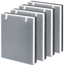 2팩 Vital 100 트루 헤파 교체 필터 LEVOIT Vital 100 공기 청정기 H13 및 고효율 활성탄 세트와 호환 부품 번호 100-RF, 4 PACK, 4 PACK