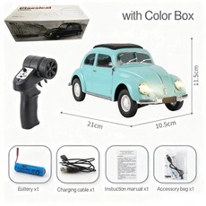 1/16 비틀 RC카 클래식 등반 모델, Blue Color box