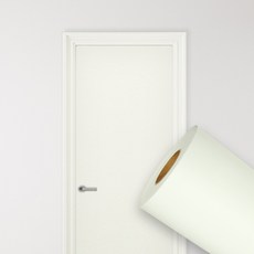 퀸하우징 방문 현관문 단색 인테리어필름 문 시트지, 27. 크림 화이트 DSQ298