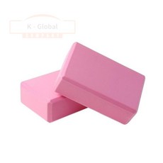 요가블럭 2개1세트 분홍 홈트레이닝용품 스트레칭용품