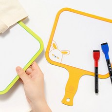 보드 화이트 미니 칠판 게임 손잡이형 발표판 퀴즈 ssy+30545Uw, 본상품선택