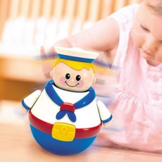 빙글빙글 회전 오뚝이 장난감 뽀빠이 삐에로 오뚜기 신생아 유아 선물, 삐에로(89340), 1개, 삐에로(89340)