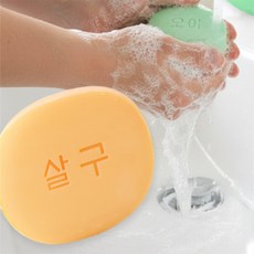 행복득템 과일채소비누 3p 천연비누, 살구