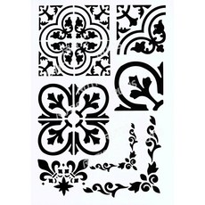 A40-0183 型染版 蝶古巴特diy 簍空模板 塗鴉模版 繪畫模版, 1個