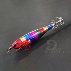데스페라도 이카파티 프리즘 70 주꾸미 갑오징어 한치 수평에기, 5. 프리즘색동, 1개