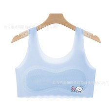 兒童少女固定杯冰絲小背心