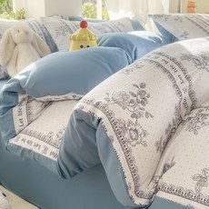 몽네스트 사계절 침구 커버 세트 이불커버+베개커버+침대시트 4종 세트