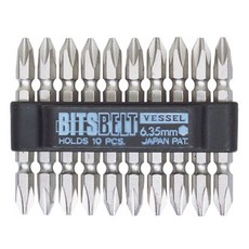 6.35mm 나사조임도구 공구 드라이버 10p 베셀 비트 십자드라이버 TWD6DF69