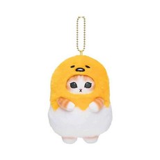 모프샌드 일본 귀여운 고양이 인형키링 쿠로미 폼폼푸린 한교동 배드바츠마루 턱시도샘 포차코 케로케로케로피 펜던트, 10-12cm, 구데타마