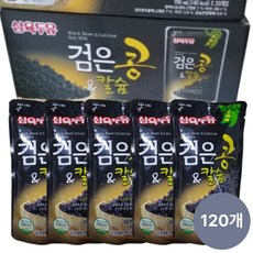 삼육두유 검은콩&칼슘 검은콩두유 파우치, 190ml, 120개