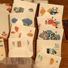 예쁜 편지지 도안 세트 100일 생일 감사 손편지, 7. 10개입 (봉투스티커)