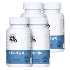 심플리커 알파 남자 활력 필수 5대 성분 마카 아르기닌 아연 야관문 흑마늘 고함량 건강환, 120g, 4개