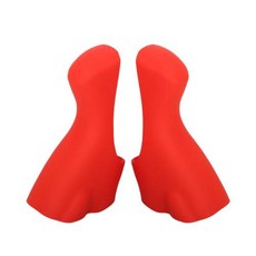 자전거 기어 시프트 레버 브래킷 커버 실리콘 도로 자전거 핸들 슬리브 보호대 105 4700 5800 6800, 2) 빨간, 1개