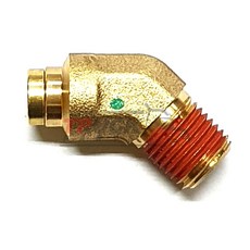 에어 커넥터 / 니플 / 호스 6.5mm / 나사선 14mm(1/4) / 45도 / 현대순정품 / 589147C201
