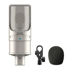 TAKSTAR XLR 콘덴서 마이크 초저자음 균형 잡힌 사운드 전원 표시기 라이브 스트리밍 게임 방송을 위한 스튜디오 노래 마이크를 갖춘 PC K200 II 레코딩 카디오이드, PC-K200 II