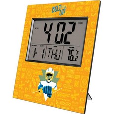 신시내티 벵갈스 2024 일러스트 디지털 데스크벽시계, 로스앤젤레스 차저스/ 회색