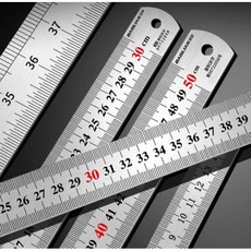 정밀한 스텐자 1.5m 철직자 양면 스틸 쇠자 1개, 50cm