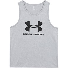 언더아머 남성 UA 로고 탱크 민소매 나시티