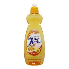 日本MITSUEI 橘子口味洗碗精 600ml 蔬果清潔劑, 1個, 草本洗碗精-柳橙