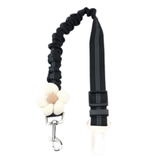 차량용 강아지안전벨트 고탄력 튼튼한 애견차안전벨트 강아지가슴줄, 블랙, 30-50센티미터