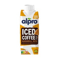 Alpro 알프로 아이스 커피 스타일 카라멜 소야 드링크, 4개, 250ml
