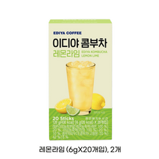 이디야 콤부차 레몬라임, 6g, 20개입, 2개