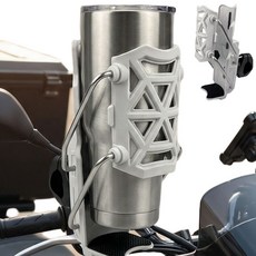 말랑버튼 오토바이 텀블러 거치대 컵홀더, Free, 그레이