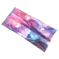 Balight 스포츠 탄성 요가 Hairband 꽃 인쇄 Turban Headwrap 패션 코 튼 원단 넓은 여성 헤어 액세서리, 회색, 1개