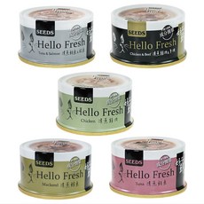 聖萊西 好鮮 Hello Fresh 貓罐頭，原汁湯罐，新鮮雞肉牛肉，無添加，80g, 80g, 24個, 綜合口味