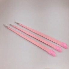 네일아트 일자 핀셋 꾹꾹이 핀셋, 1개, 단일