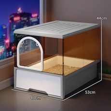 고양이 이글루 화장실 탈취 배변통 하우스형 사막화방지 돔형 대형 통밀폐형 밀폐, 1개, free