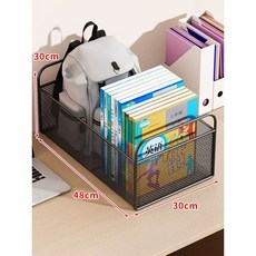 책가방정리함 보관함 포함 이동식 중간 바구니 트롤리 학원가방정리 블랙 바퀴 수납함, 1개, K. 검정색 대형 넓은 책을 가로로 놓을 수 있음 바퀴