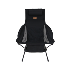 멜핑 아웃도어 빅사이즈 경량 접이식 캠핑 릴렉스 체어 특대, 1개, 블랙