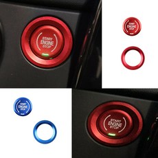 [주주파츠몰] 쉐보레 트랙스 크로스오버 엔진스타트 컬러 버트 테두리 몰딩 호환 용품, 버튼(레드)
