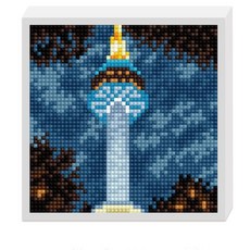 꼬메빔보 데코비즈 150 보석십자수 (A04 남산타워), 1개, A04 남산타워
