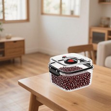 真空密封罐 廚房收納盒 1400毫升透明食品級儲物罐, 1個, 真空罐500毫升-水果絕對保鮮,無泵需配真空泵使用