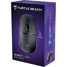 터틀비치 버스트 에어 2 Turtle Beach Burst II Air 무선 게이밍 마우스, 버스트 II 에어, 사전예약 5월 19일 순차출고, 블랙
