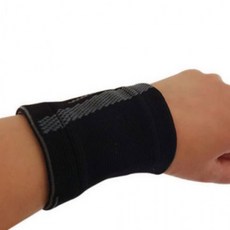 발목 헬스 스트랩 보호대 손목 아대 밴드 2개 세트, 상세페이지 참조, 블랙무릎보호대