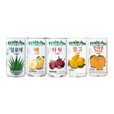 프레주 알로에(6캔)+자두(6캔)+배(6캔)+망고(6캔)+한라봉(6캔) 175ml 총30캔, 30개