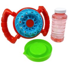 12孔方向盤電動泡泡機 (附電池) /一個入 附泡泡水 自動泡泡機 自動吹泡泡 海量泡泡, 1