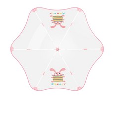 HANQI 安全圓角透明兒童雨傘 自動開關直桿彎柄