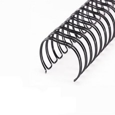 슈디자인 책스프링제본셀프 제본용 2대1 와이어링 11mm 100개입 검정