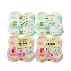 상하목장 베이비 유기농 요거트 사과당근 8개 + 딸기바나나 8개 (12개월부터) 85g 16개, 1.36kg, 1세트