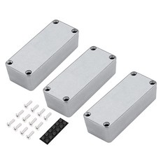 [ 870570 ] 다이얼텍 3피스 1590A 금속 기타 페달 인클로저 92x38x31mm 다이캐스트 알루미늄 스톰프 박스 케이스 이펙트용 미완성, [ 870570 ] DaierTek 3피스 1590A, 1개