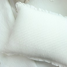 집에 프릴 피그먼트 워싱 아사 60수 순면 베개커버