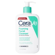 세라비 포밍 페이셜 클렌저 노멀 투 오일리 스킨, 473ml, 1개