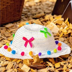 유아 봄 여름 모자만들기 키트 피크닉 밀짚모자 만들기 유아만들기활동 아기 DIY, 1개